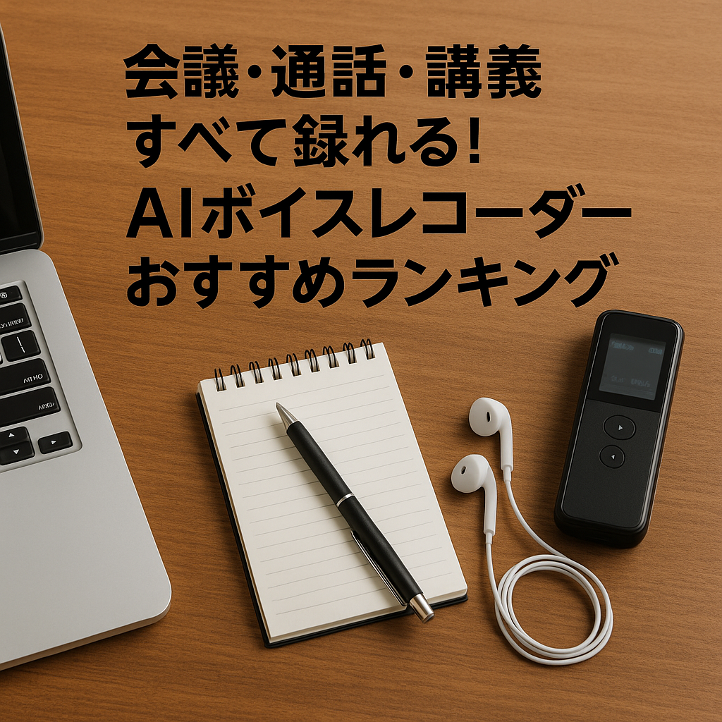 会議・通話・講義すべて録れる！AIボイスレコーダーおすすめランキング【Plaudが1位】