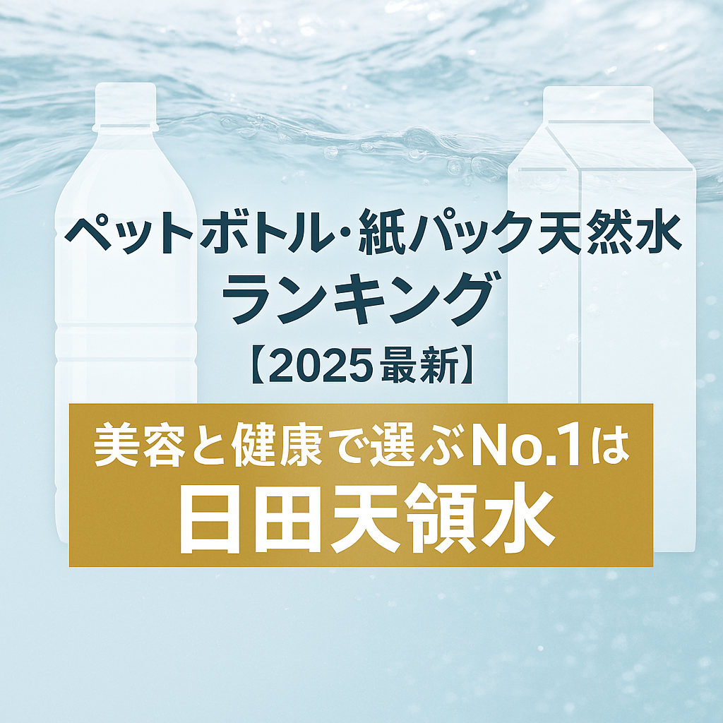 ペットボトル・紙パック天然水ランキング【2025最新】美容と健康で選ぶNo.1は日田天領水