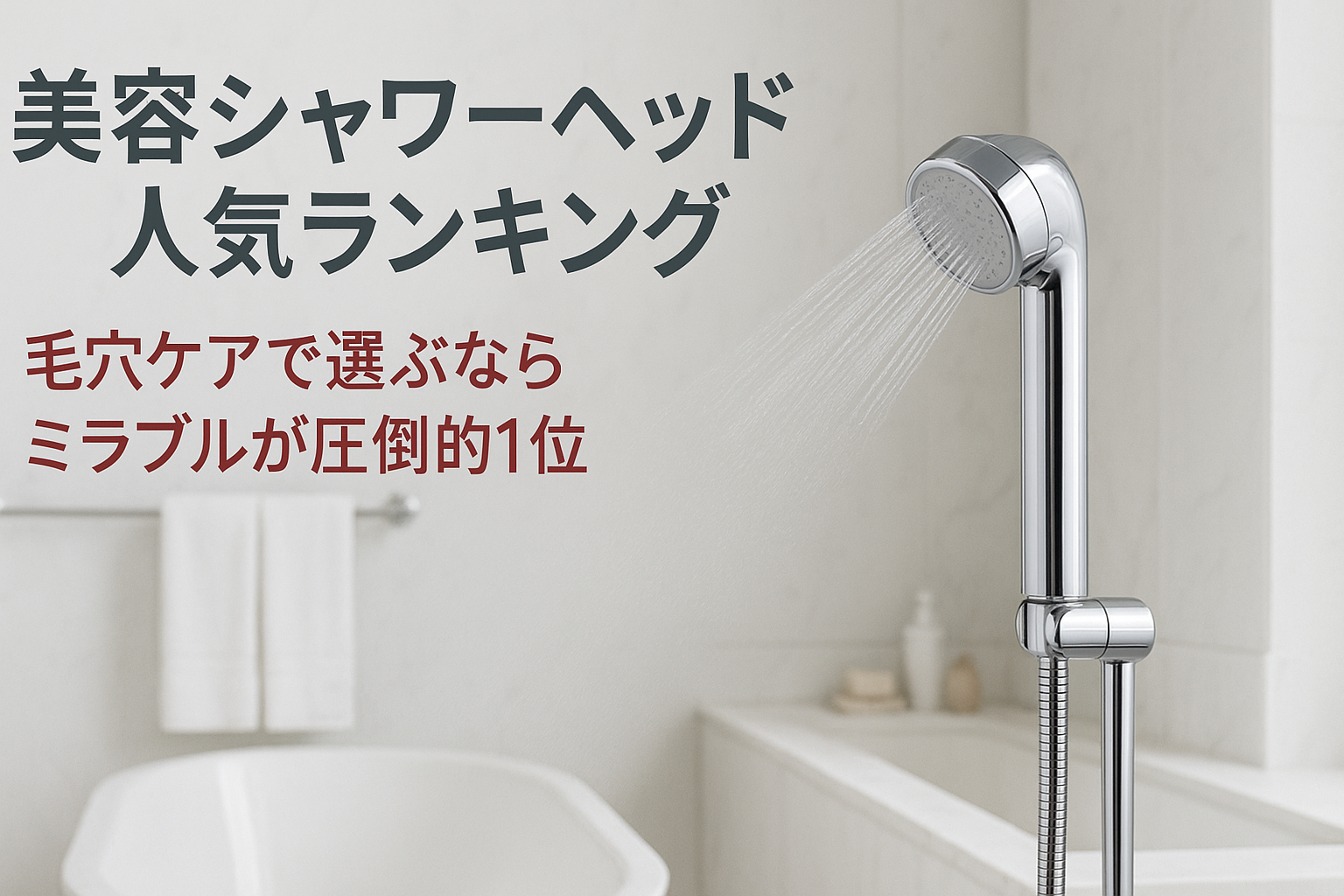 【美容シャワーヘッド人気ランキング｜毛穴ケアで選ぶならミラブルが圧倒的1位】