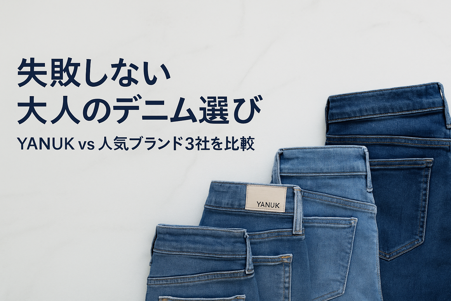 失敗しない大人のデニム選び|YANUK vs 人気ブランド3社を比較